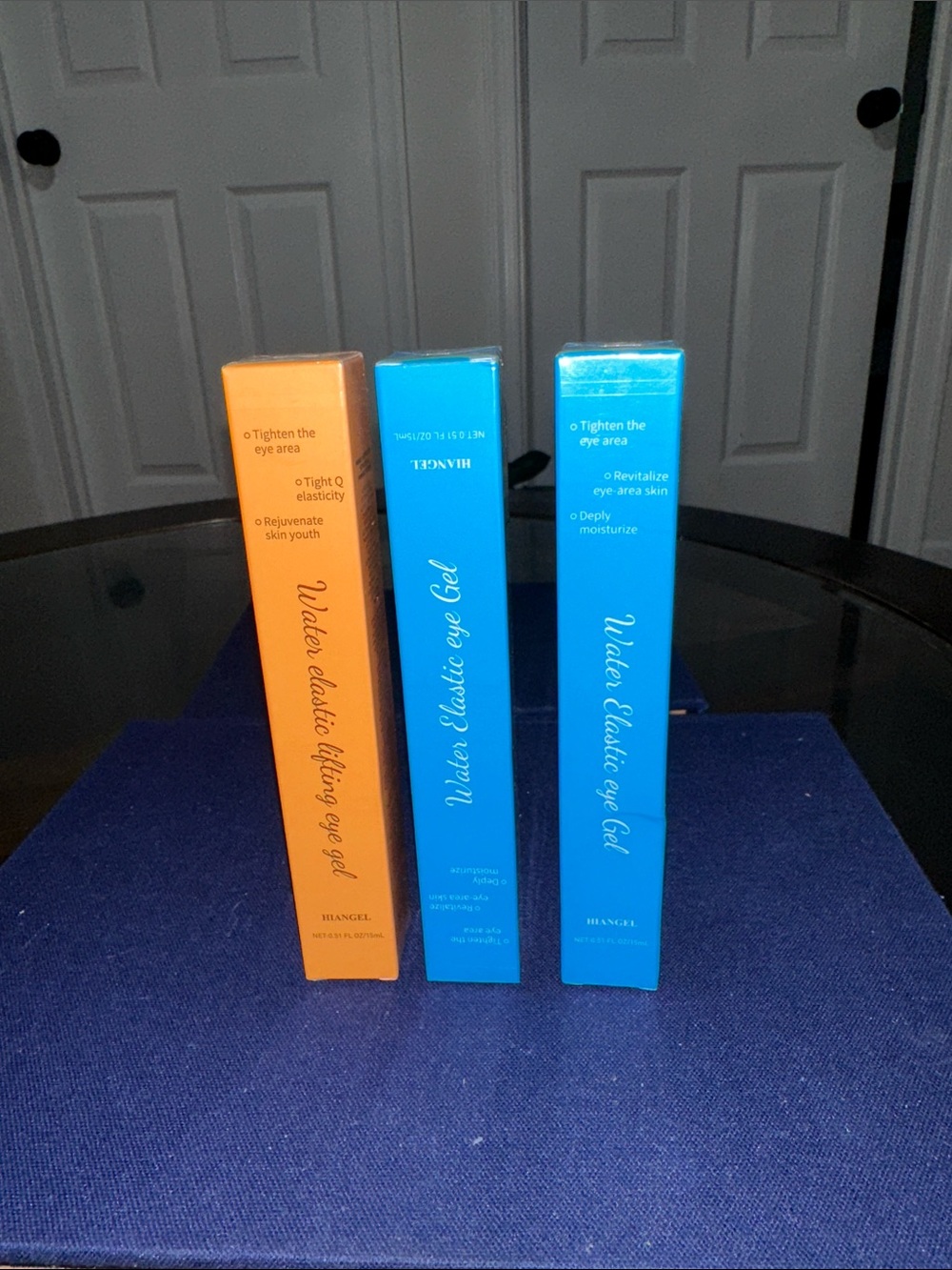 Angel Water Elastic Eye Gel Trio — Blue & Orange Packaging